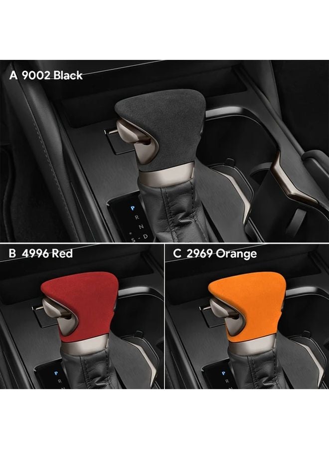 Bright Red Gear Shift Knob Cover For LEXUS ES 2018 2025 Automatic Left Hand Drive - Image 4